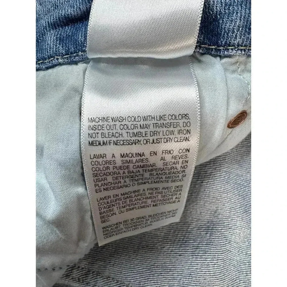 MOTHER The Looker Ankle Step Fray Jeans Exposed Secret Sister Sz 27 Made in USA - Picture 13 of 16
